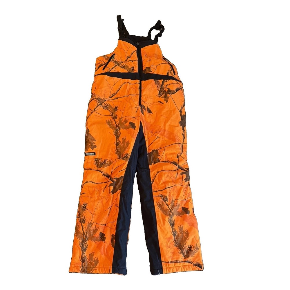 Gander Mountain 2XL Orange Hunting Bib Overalls (read)
